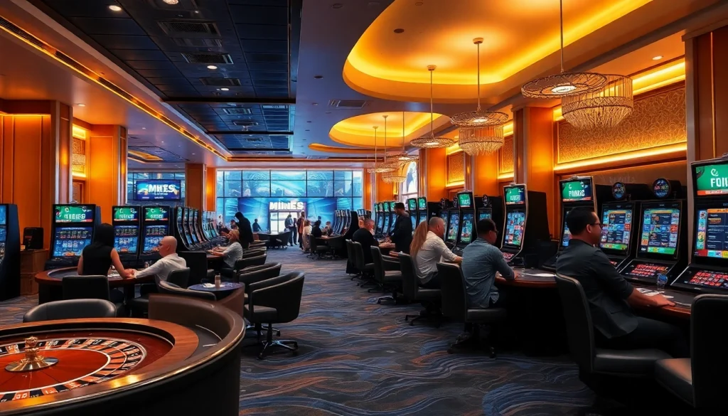 Safe and secure gaming ambiance at 슈어맨, showcasing modern casino environment.